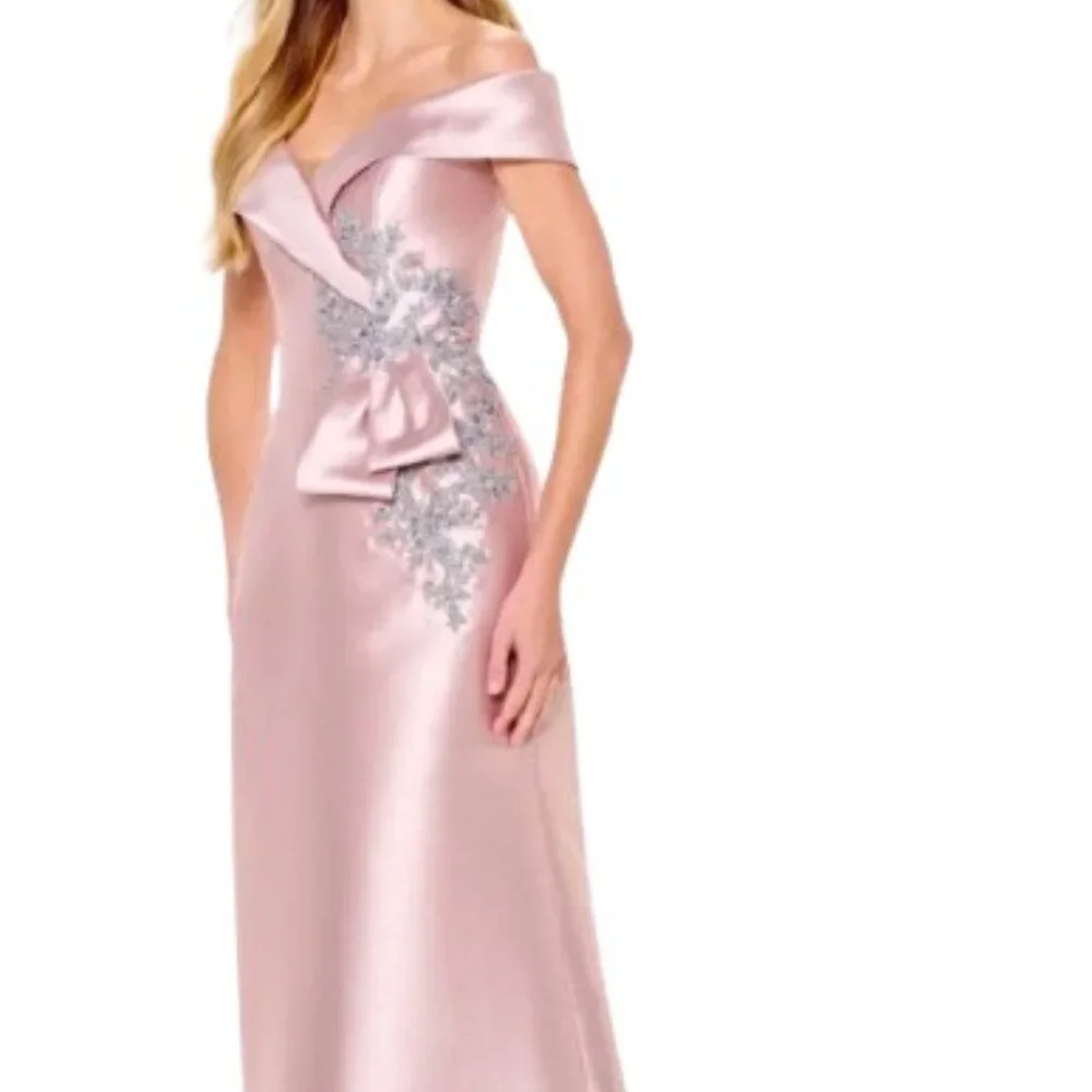 NWT Montage by Mon Cheri M904 Mikado Mother of the Bride Dress Blush Size 10